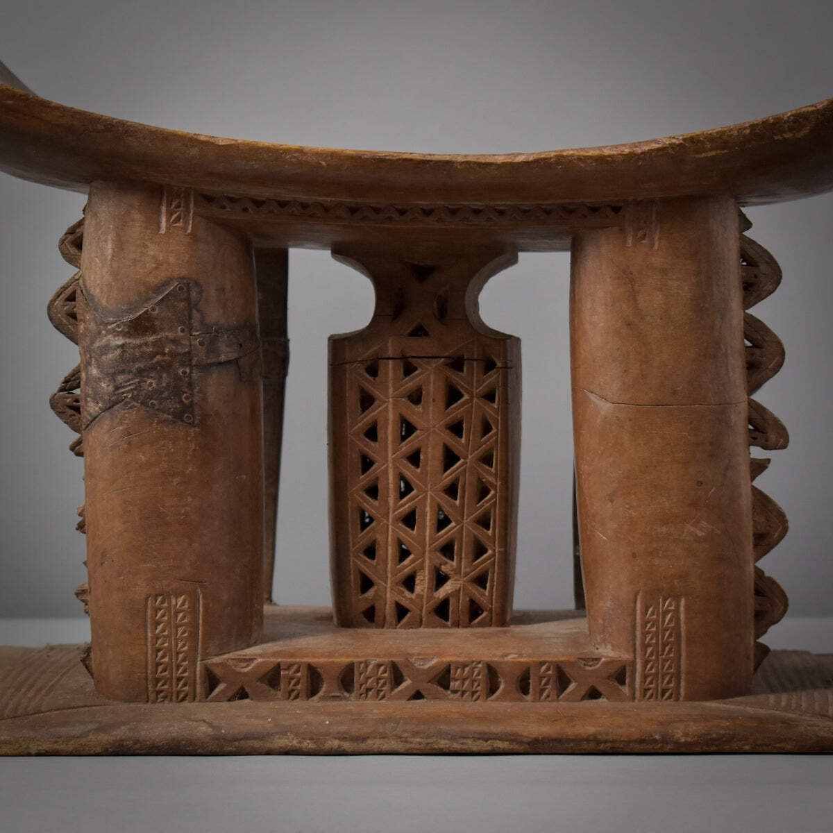 Asante Dwa Wood Stool Throne Ghana