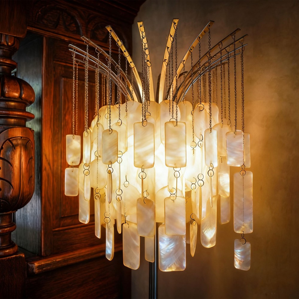 50 Pcs Capiz Shells 1.6" x 2.4", Single Hole