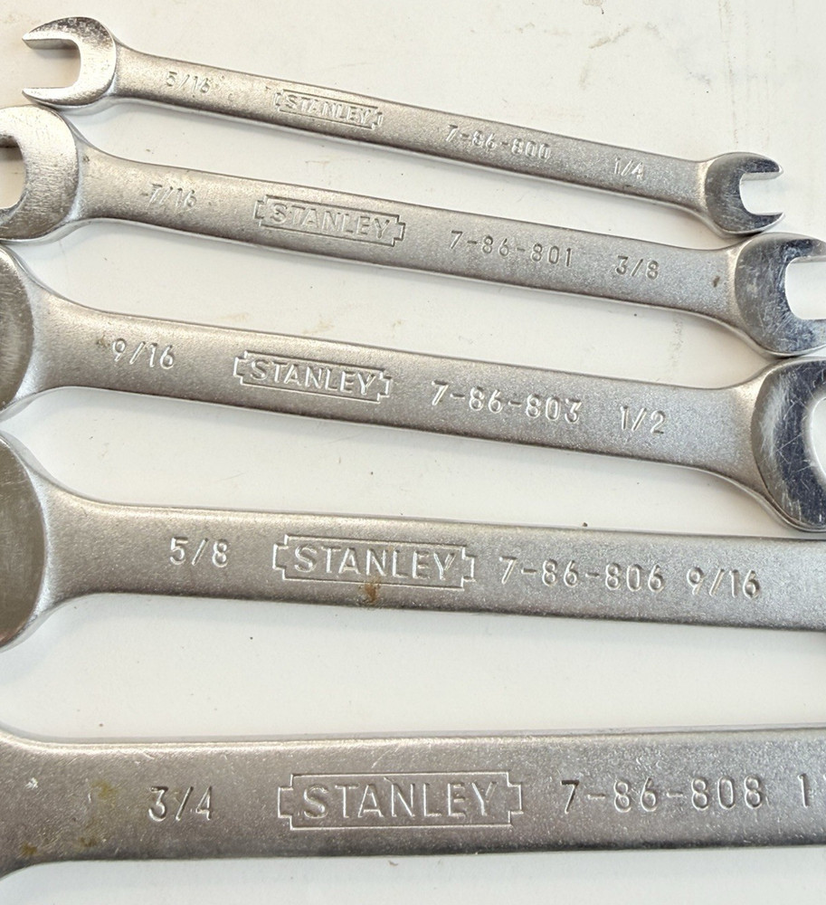 Stanley Open End Wrench Set Taiwan