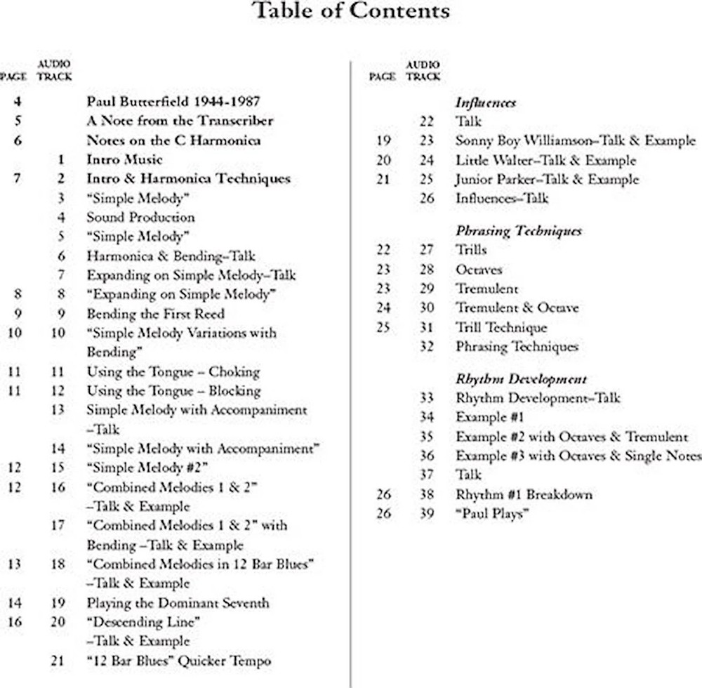 Paul Butterfield - Blues Harmonica Master Class