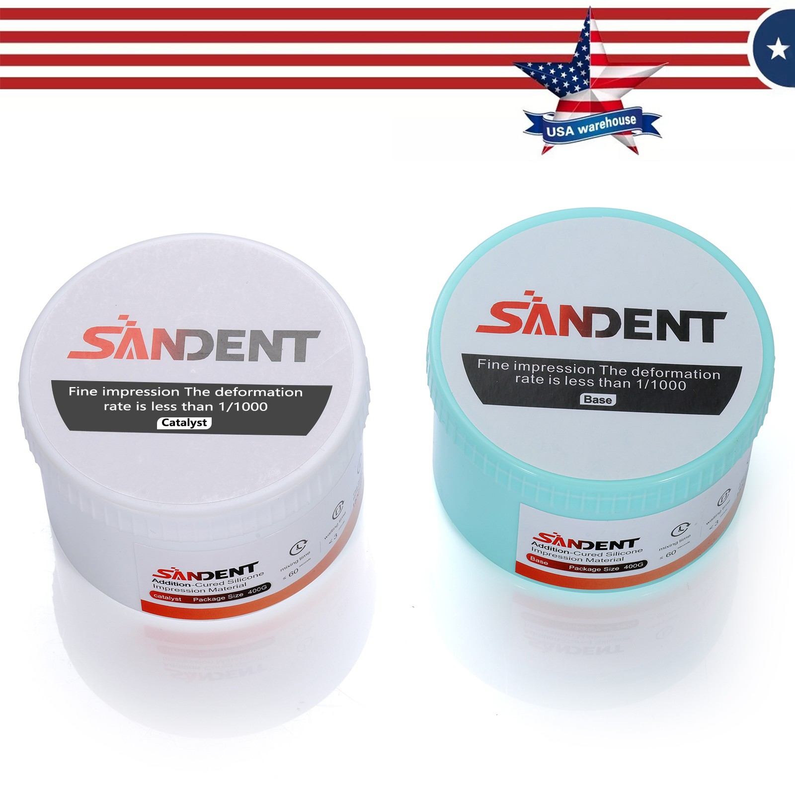 Dental Putty Fast Set PVS VPS Impression Material Silicon Base+Catalystst