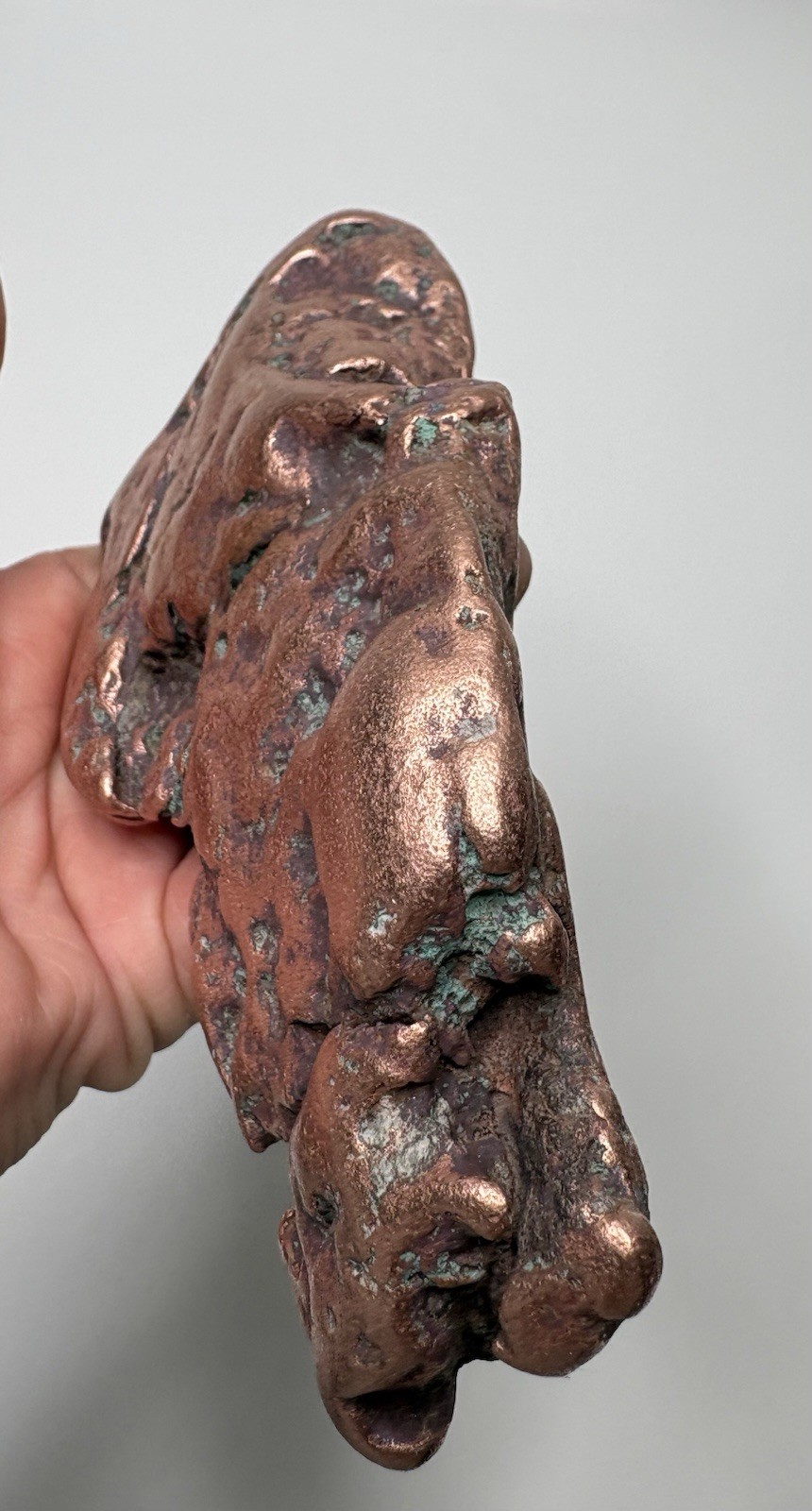 Pure Native Michigan Float Copper Mineral Specimen Lake Superior Keweenaw