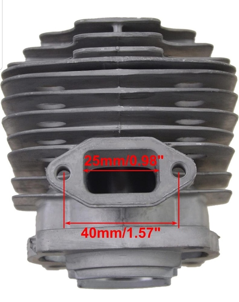 motorcycle 40mm Bore Cylinder head Replacement For 2 Stroke 43cc