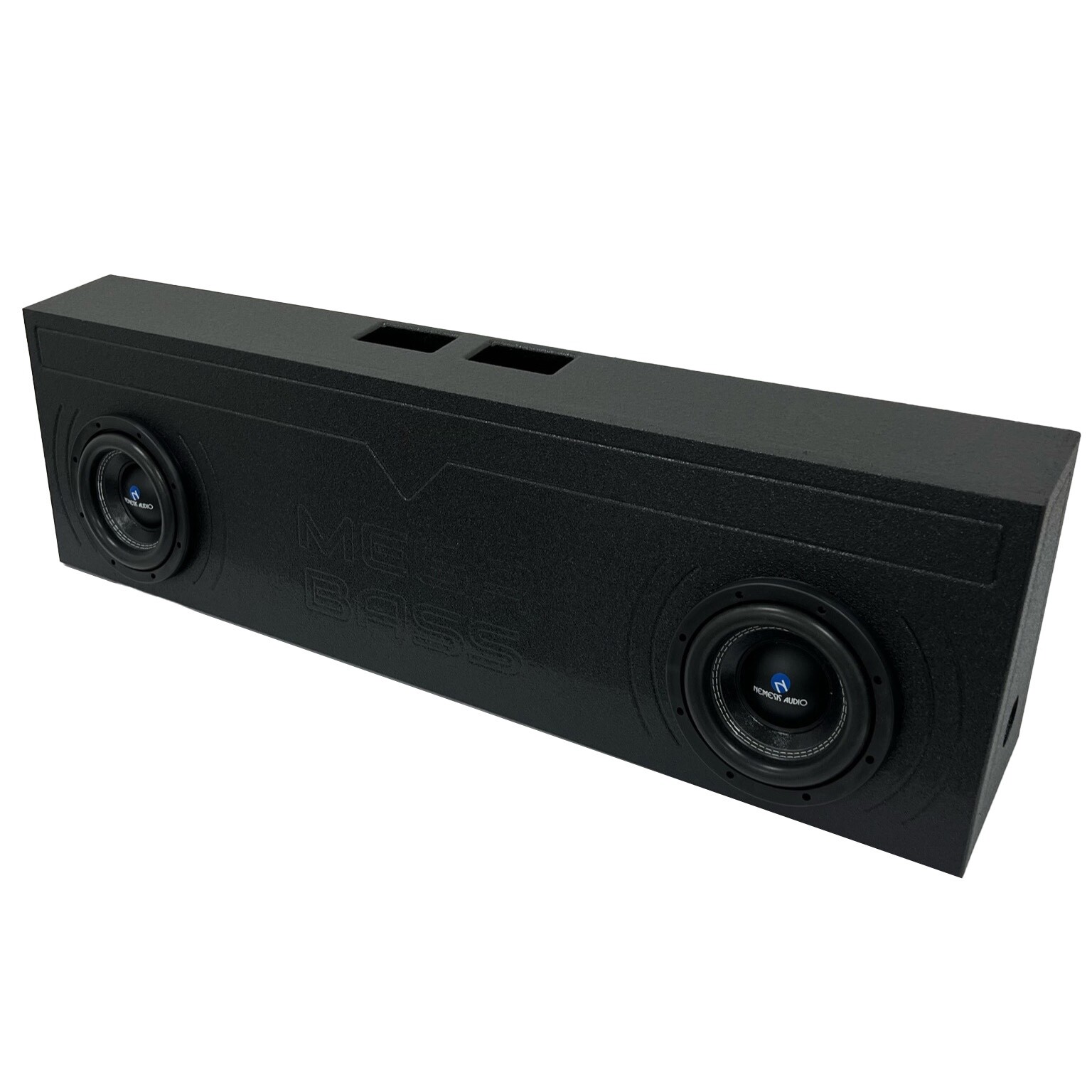 Universal Single Cab Truck Subwoofer Enclosure Box Dual 10 Ported Ford Chevy GMC