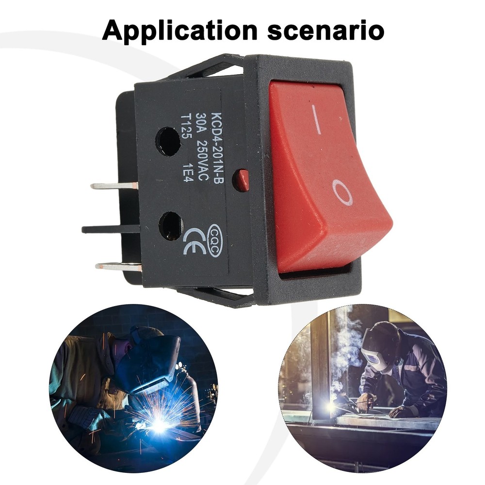 Welding Machine Power Switch  30A/250V AC Electric  Heater Switch 4Pin
