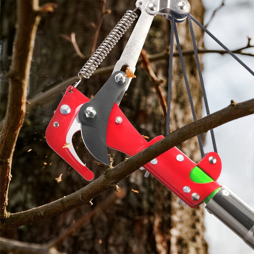 Manual Pole Saw for Tree Trimming 26Ft Extendable Tree Pruner w/ Sharp Saw Blade