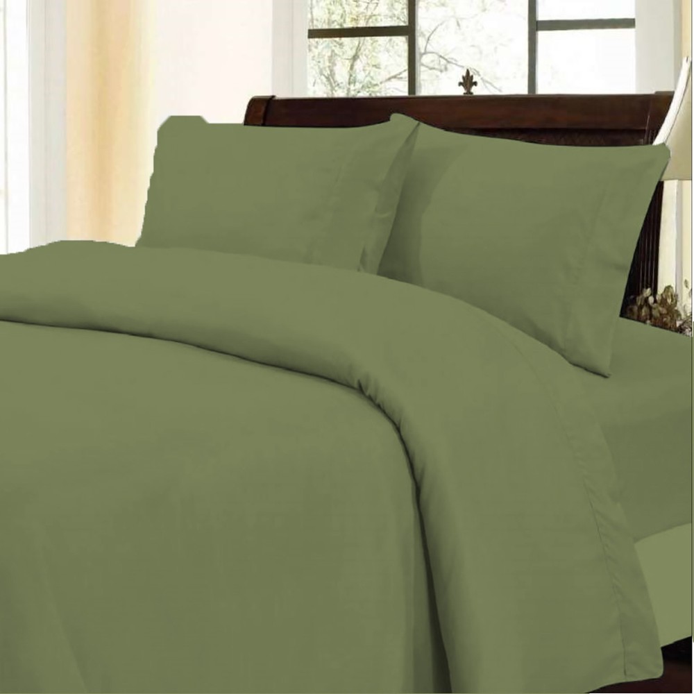 Lovely Solid Moss Bedding Collection 1000/1200 TC 100% Cotton