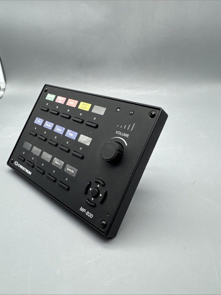 Crestron MP-B20-B-T Media Presentation Button Panel B20, Black