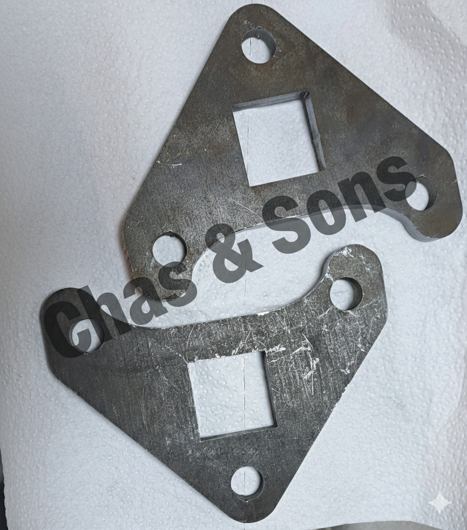 2Pcs Flange bracket For Chinese Mini Excavator Drive Motor Reinforcement Bracket