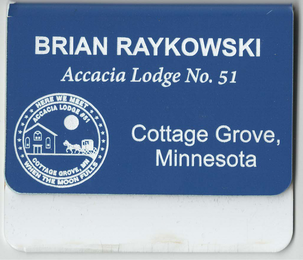 Lodge Pocket Name Badge