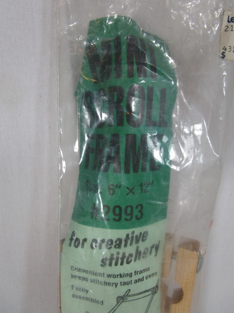 Edmunds Mini SCROLL FRAME #2993 Creative Stitchery Craft Stretcher 6" X 12"