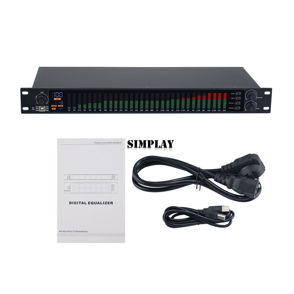EQ-777S 31 Band Equalizer Professional Audio Equalizer Graphic Equalizer for KTV