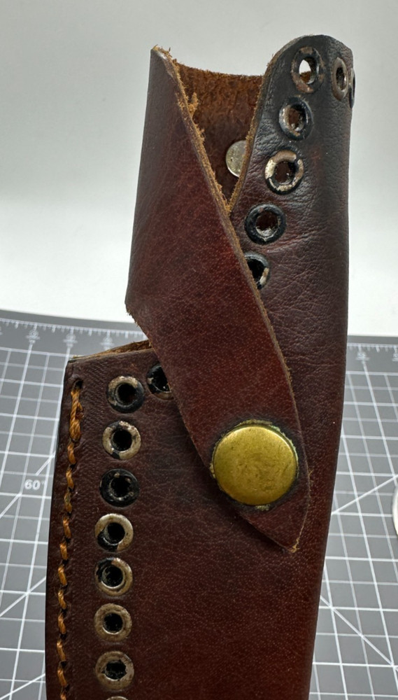 Tallen Stag Hook Fixed Blade Knife w/ Stag Handle - Damascus