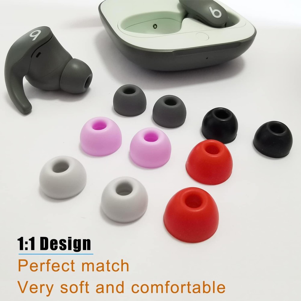 Silicone Ear Tips for Beats Fit Pro Replacement Gray