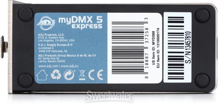 ADJ myDMX 5 Express Lighting Control Software/Hardware Interface