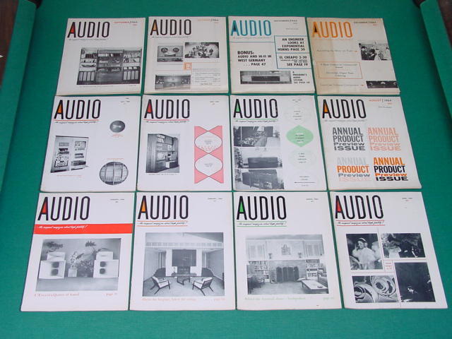 1964 Audio Magazines, Complete Year, 12 Issues