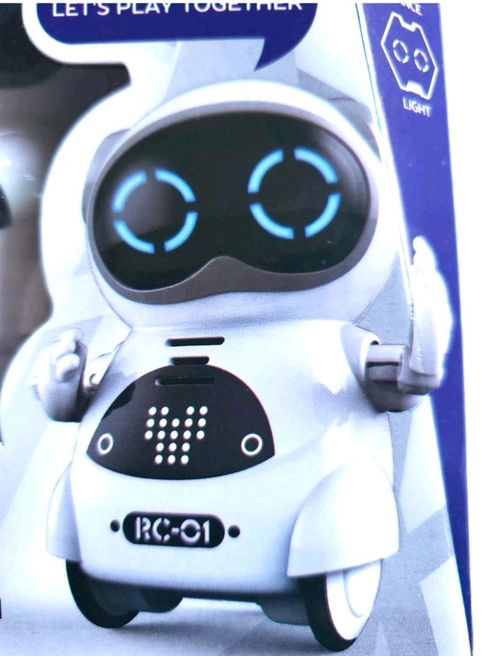 Pocket Robots mini 🤖 Voice Conversation Speech Recognition Dance & Light #NIB