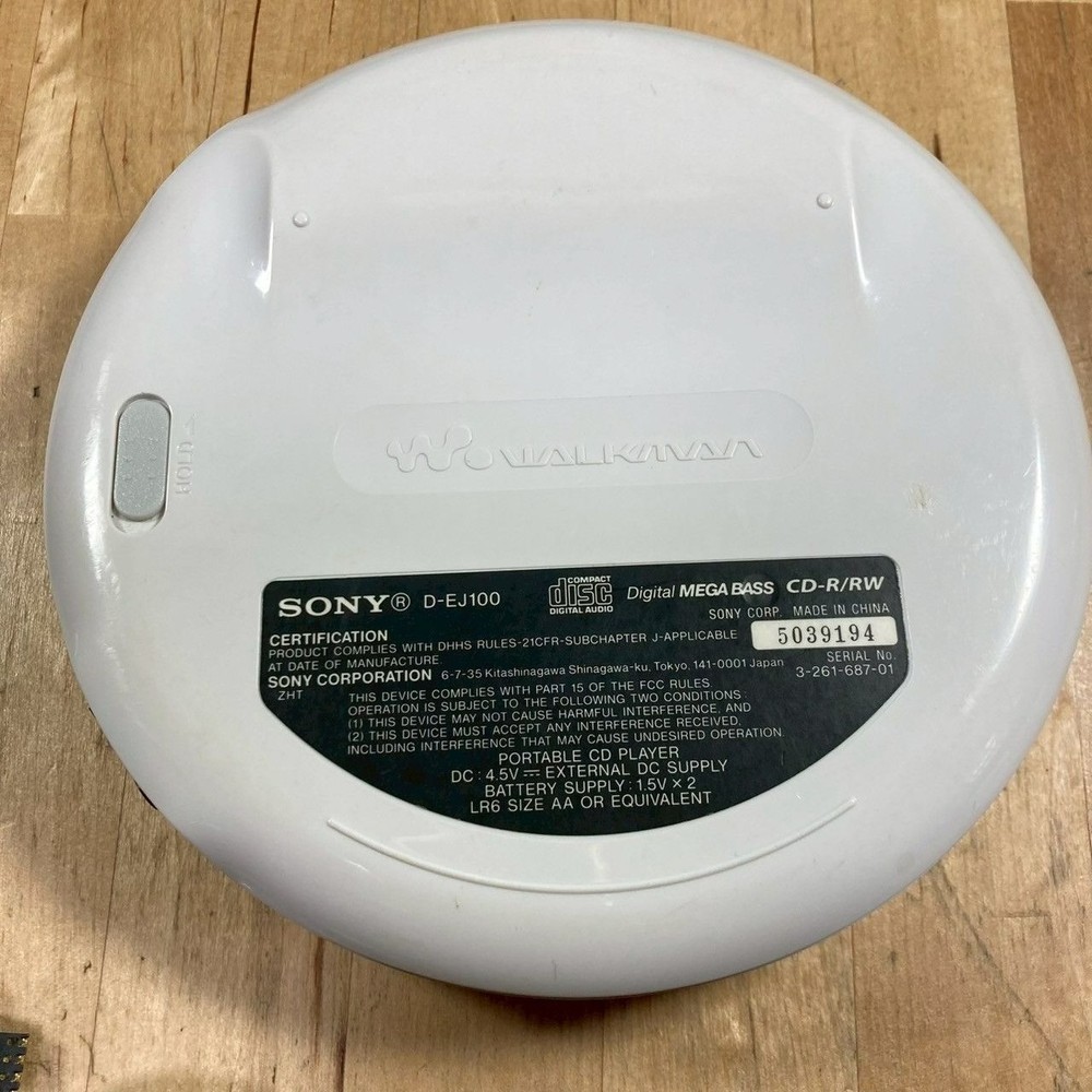 Sony D-EJ100 CD Walkman Portable CD Player Used from Japan