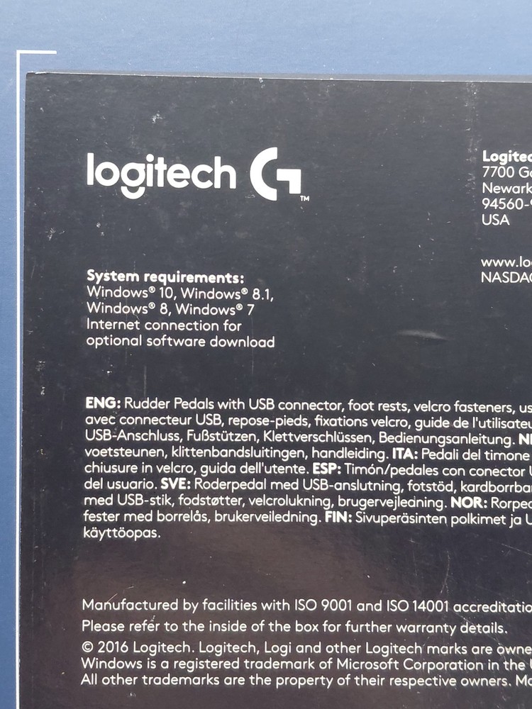 Saitek / Logitech G Pro Flight Rudder Pedals for PC Flight Simulation