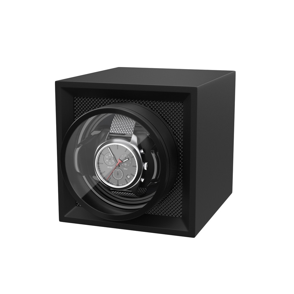 Automatic Single Watch Winder Box Display Storage Case with Dustproof Cover Gift