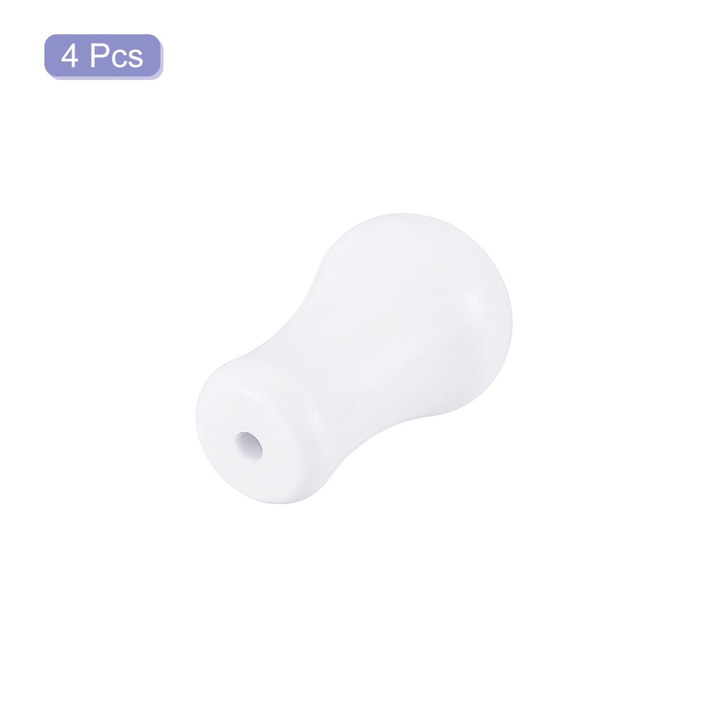 4Pcs Cord Knobs, 25.4mm Window Blind Tassels Plastic Pull Cord, White