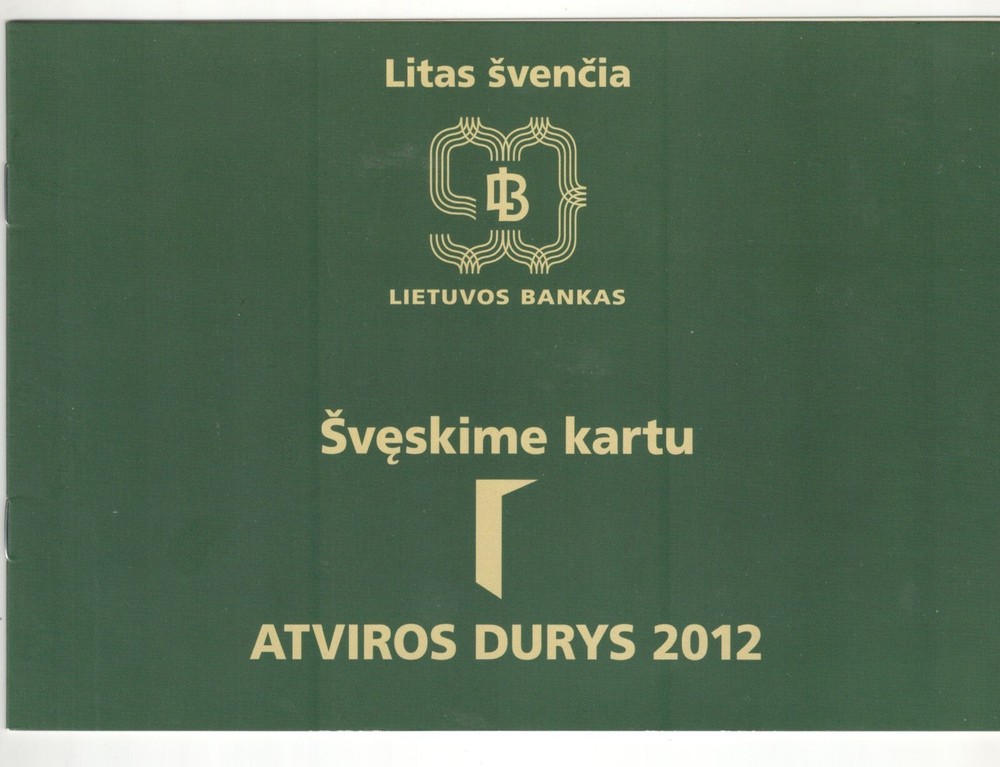 Lithuania bank BOOKLET for open doors 2012