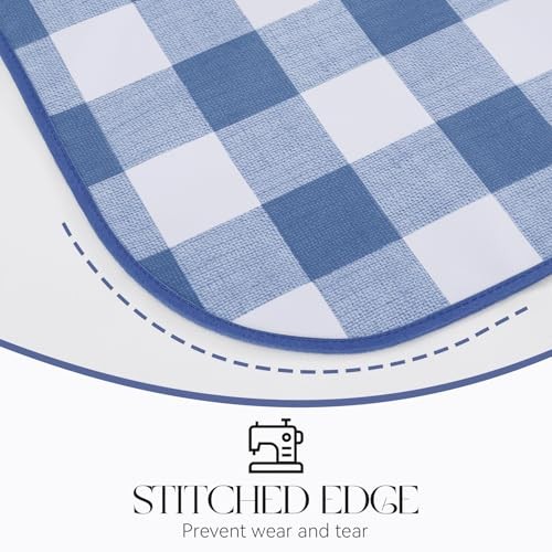 Rectangle Vinyl Tablecloth, 100% Waterproof 54" x 120" (Rectangular) Blue
