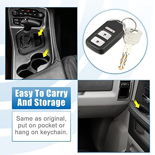 3 Button Car Keyless Entry Remote Control Replacement Key Fob Proximity Smart