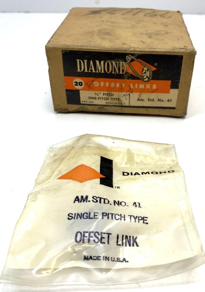 Diamond AM.STD. No. 41 Single Pitch Type Offset LINK