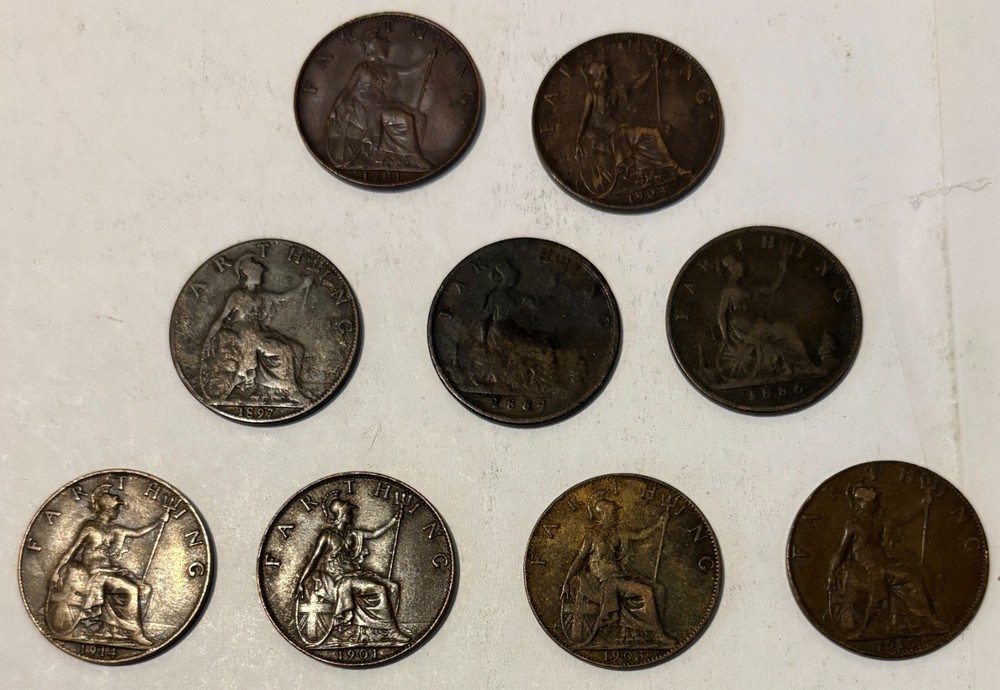 9  Farthing Great Britain between 1884-1915