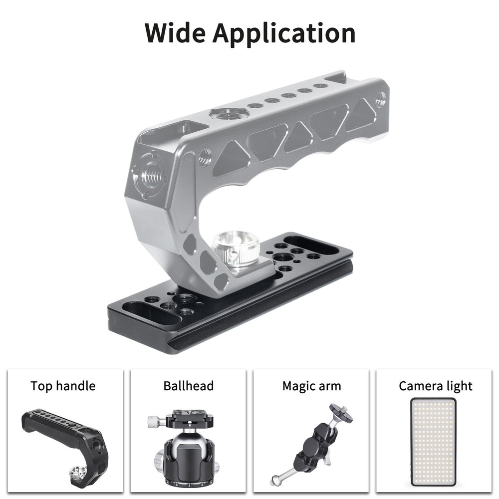 Multi Function Camera Mount Cheese Plate 1/4-20 3/8-16 Rig Adapter