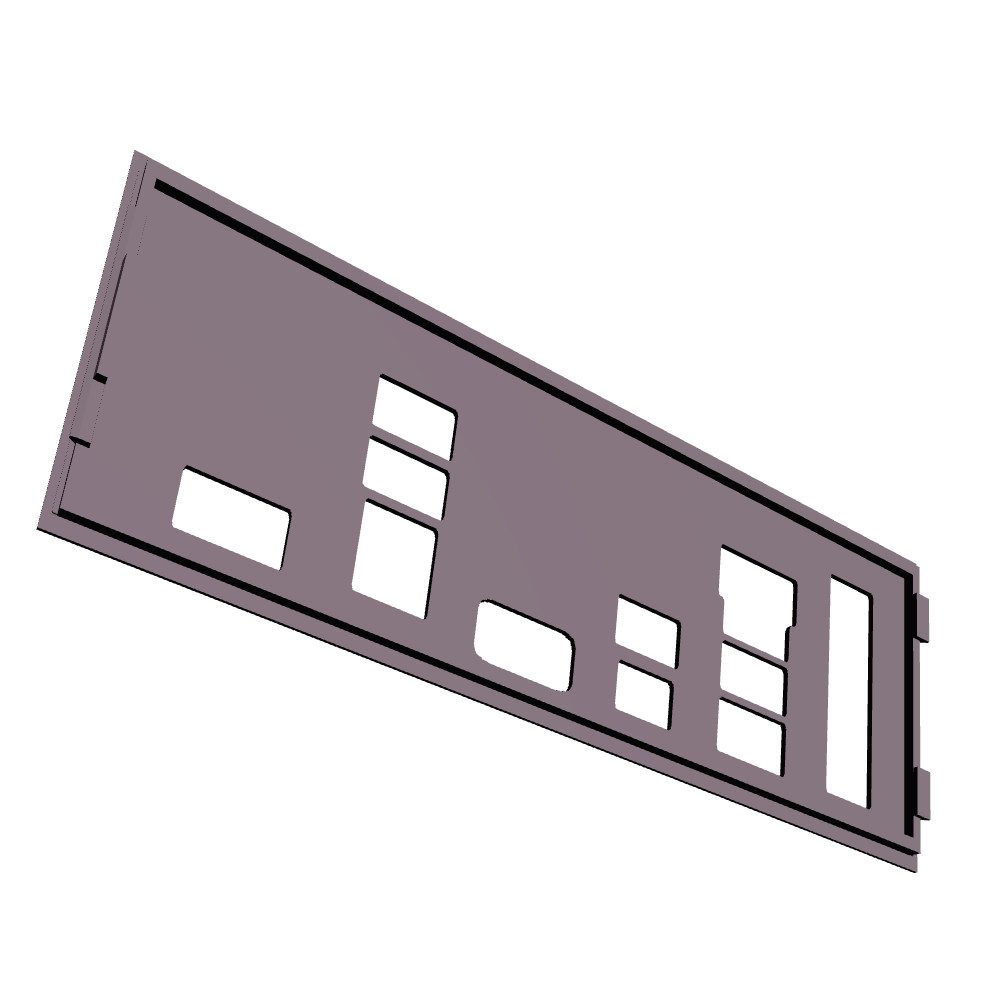 Asrock B760 D4 Lightning I/O Shield, 3D Printed, IO Backplate