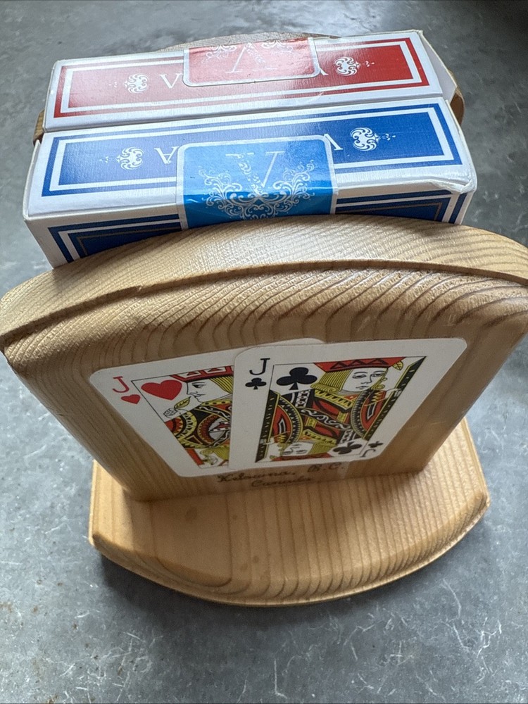 L&R Crafts Two Deck Playing Card Holder