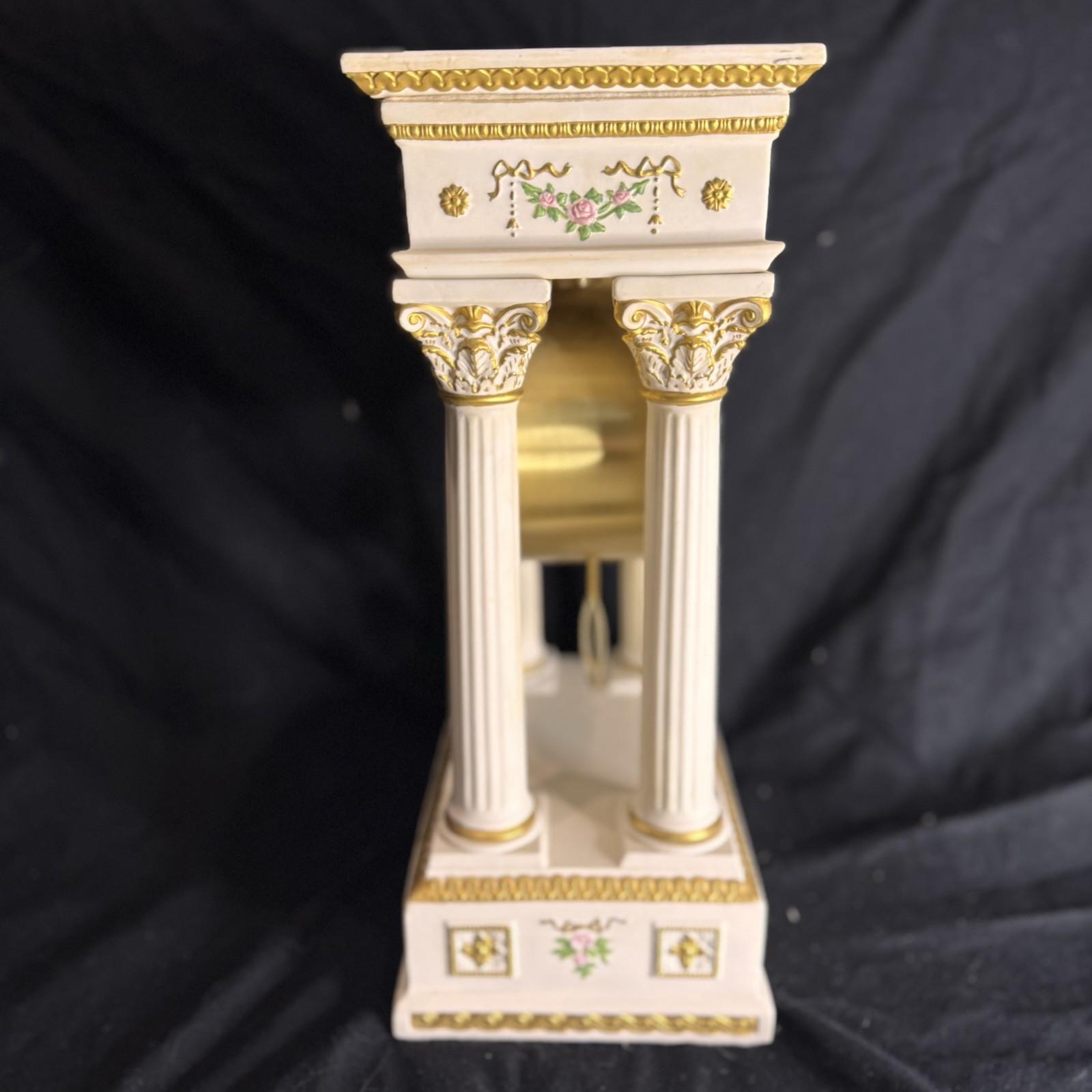 Franklin Mint & Hermle Empress Josephine bisque-porcelain clock