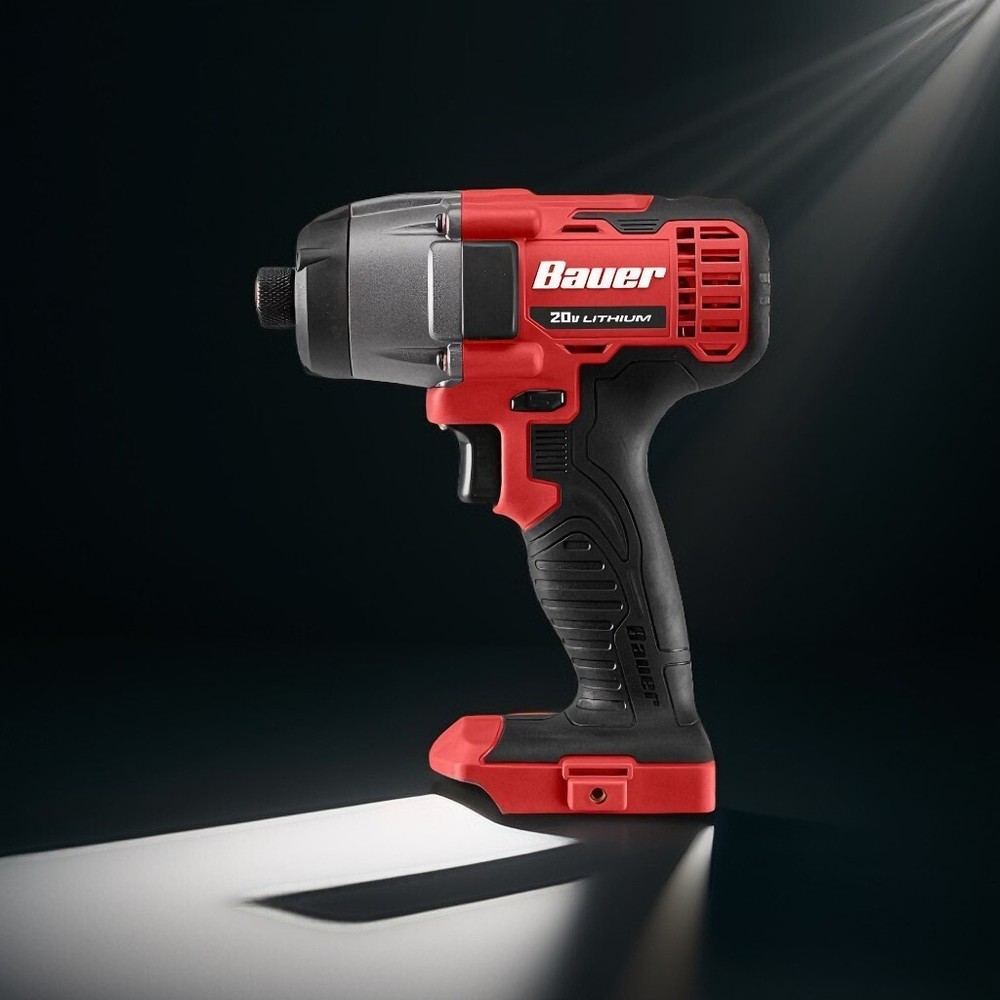 BAUER 20V Cordless 1/4 in. Hex Compact Impact Driver - Tool Only -