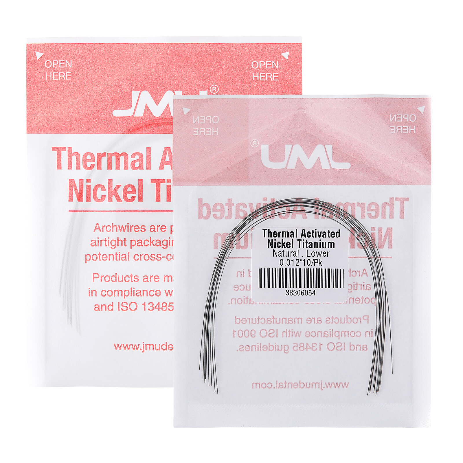 Dental Ortho Thermal Activated Niti Arch Wire Natural Shape Round/Rectangular