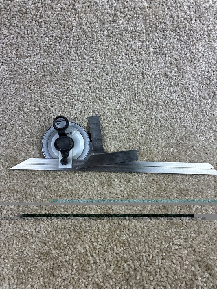 VIS UNIVERSAL BEVEL PRECISE PROTRACTOR SQUARE W/ FINE ADJUSTMENT  12" BLADE