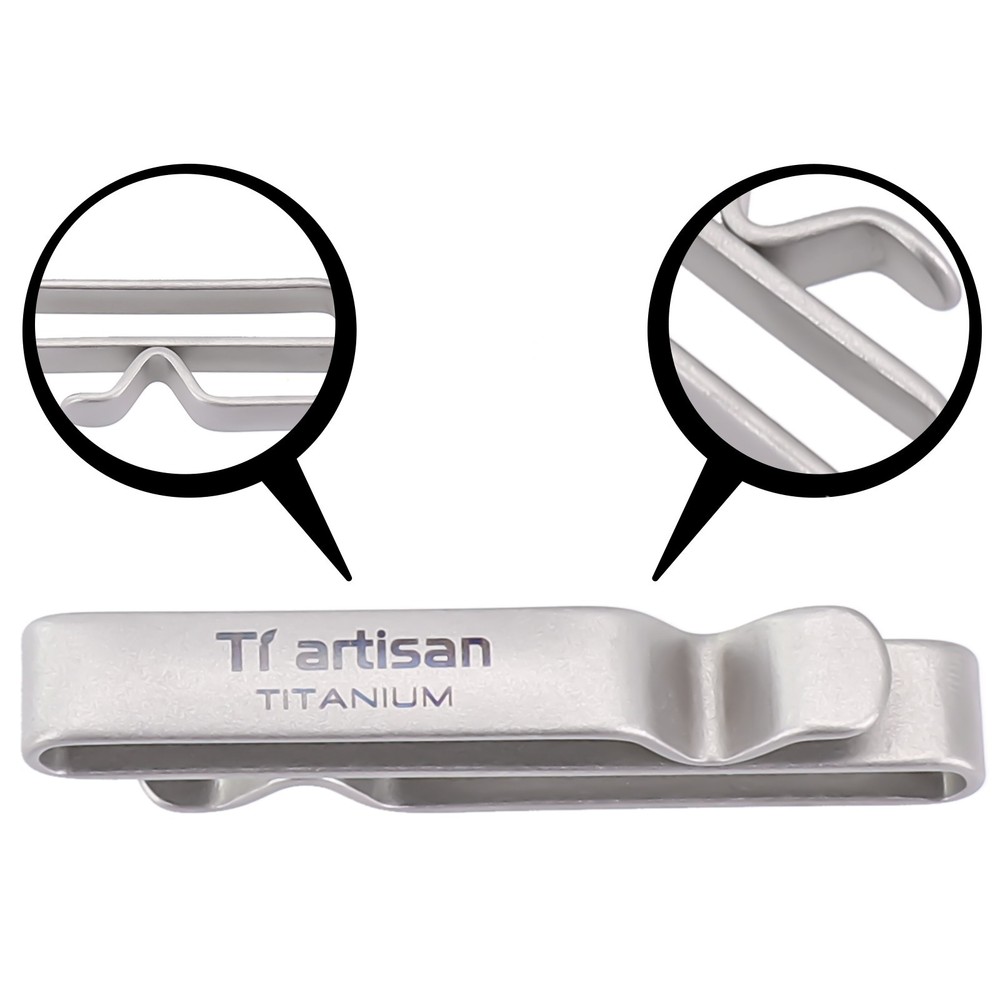 Practical Titanium Keychain Key Ring Holder Rust Resistant and Sturdy Material