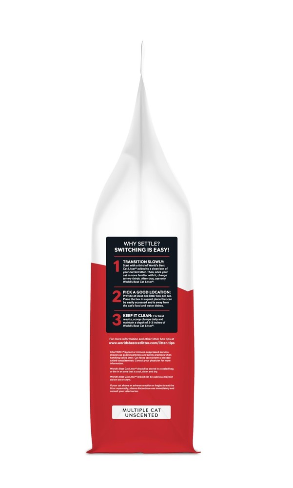 Cat Litter Multiple Cat Unscented 8-Pounds Quick Clumping Flushable