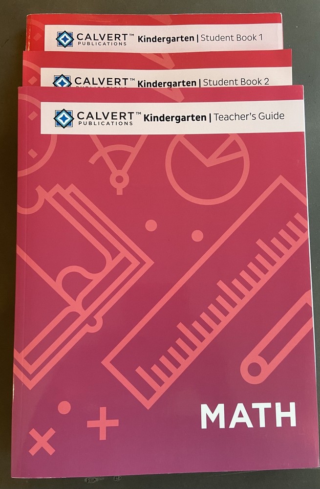 CALVERT Homeschool Curriculum Kindergarten Math Teacher Guide & Student Workbook