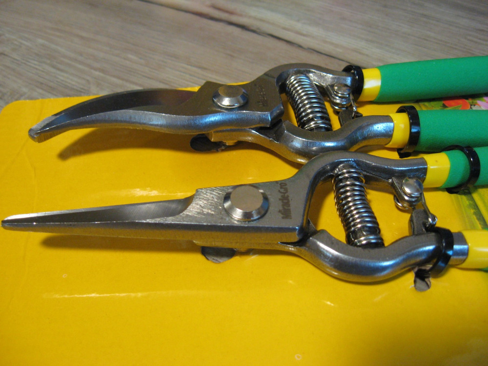Miracle Gro 2 Pc Pruning Set - 8" Gardening Shears Clippers Scissors Snips Tool