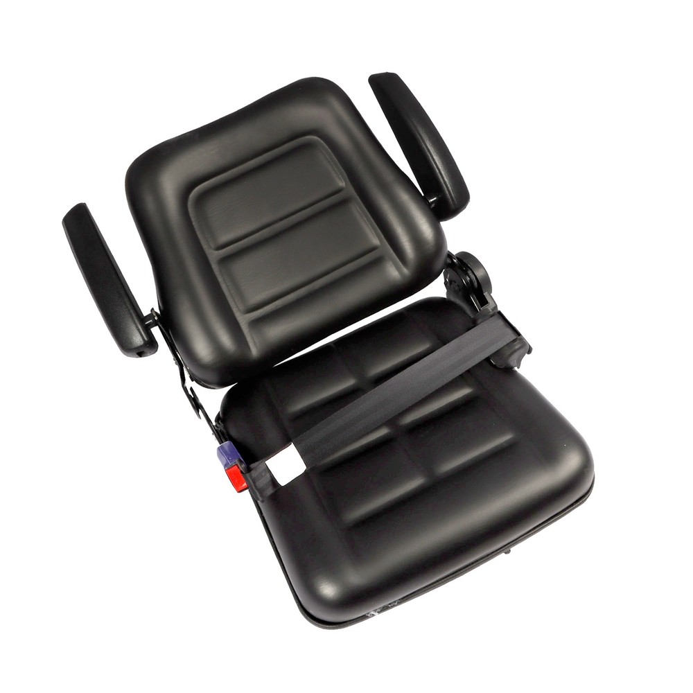 w/ Armrest Universal Tractor Seat For Forklift Excavator Skid Loader