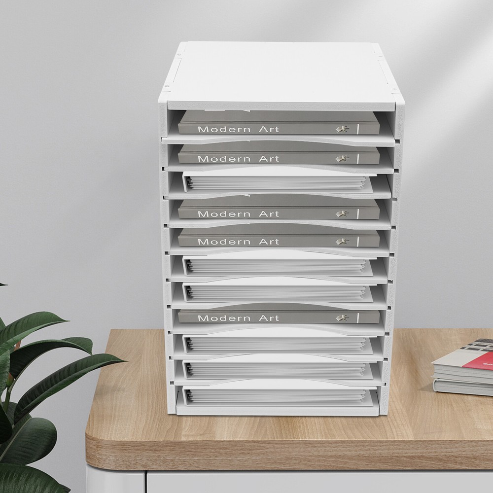 Sorter Vertical Desktop 11 Compartment Multi-functional Durable Laminate Finish