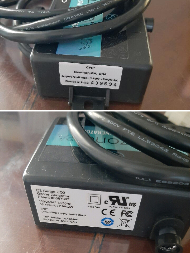 Spa Hot Tub Del Ozone APG-U Ozonator Generator