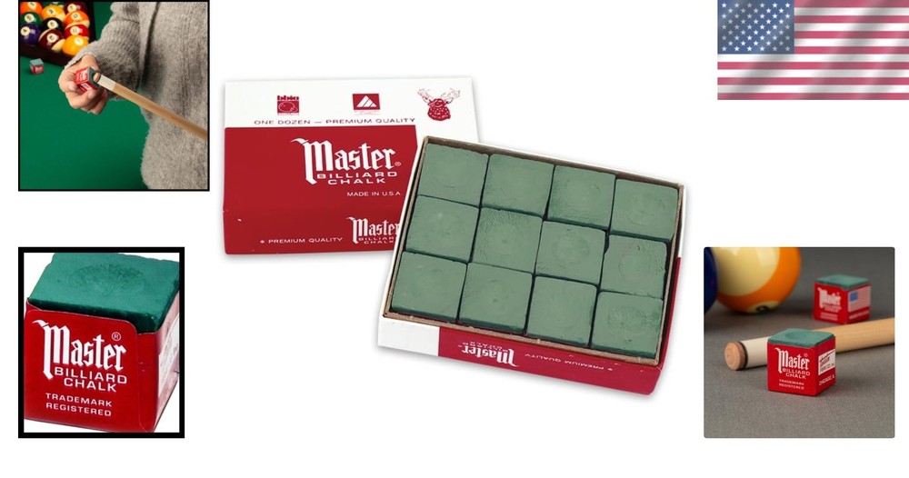 Professional 12-Cube Billiard Chalk Box - Perfect for Consistent Gameplay