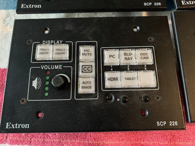Extron Electrons SCP226 Black Controller/used