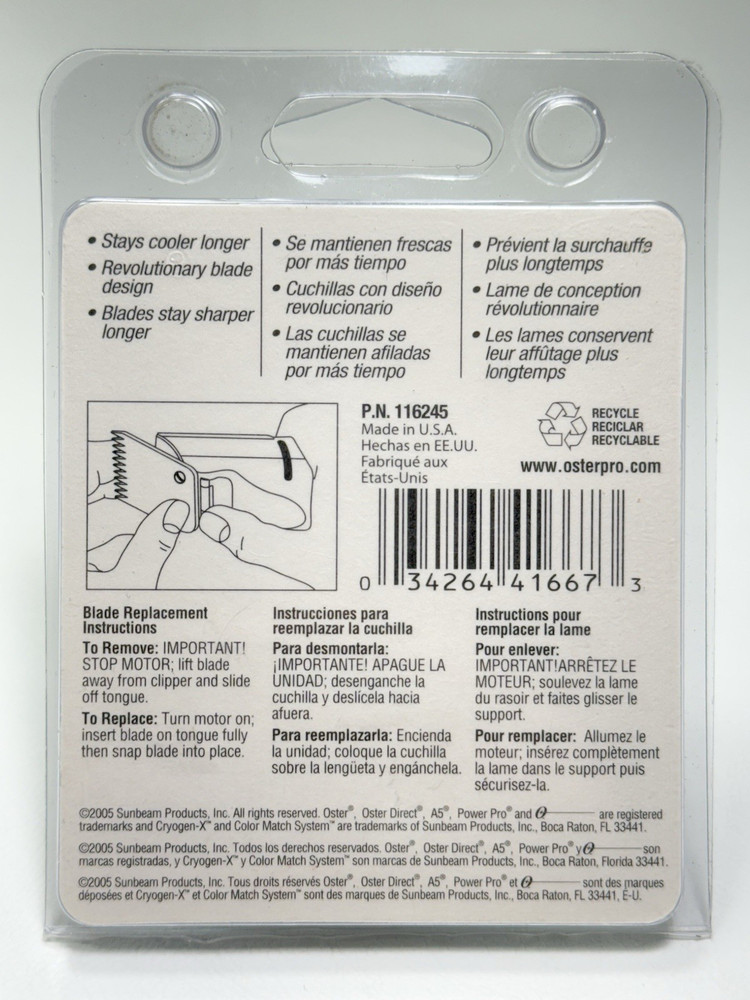 NEW Oster A5 ELITE TITANIUM Cryogen-X 7F Blade Multiple Available