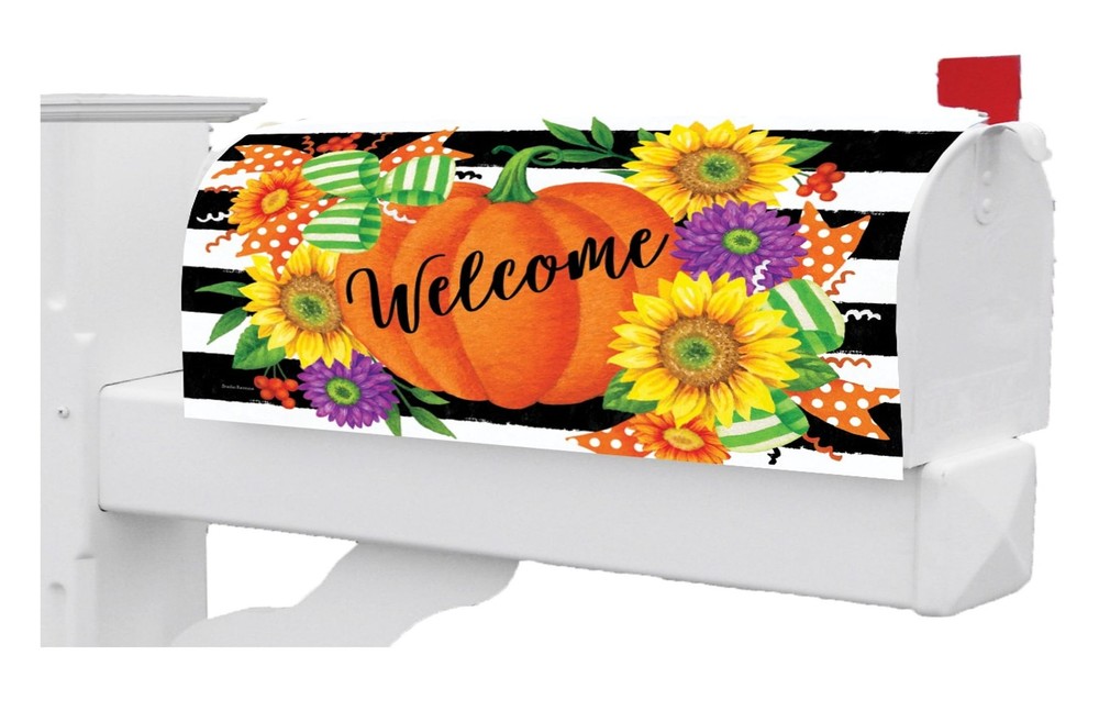 Pumpkin Splendor Mailbox Cover