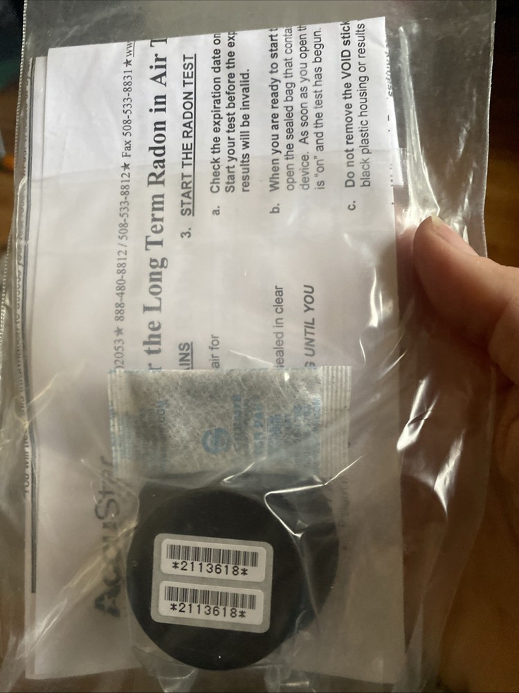 AccuStar Radon Test Kit Single