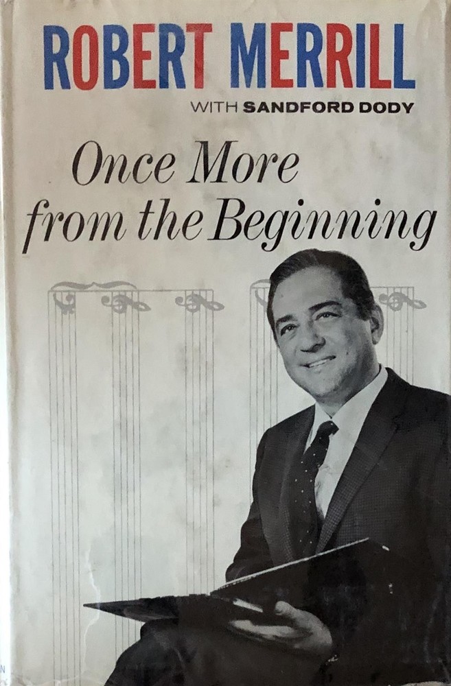 Robert Merrill Signed Hardbound Book
